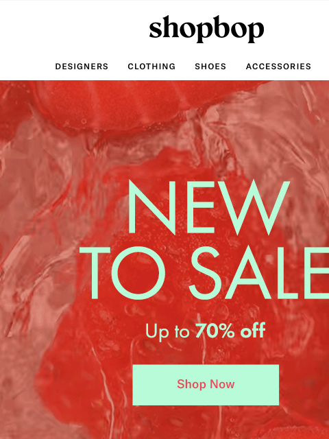 shopbop-mail newsletter: SALE: up to 70% off