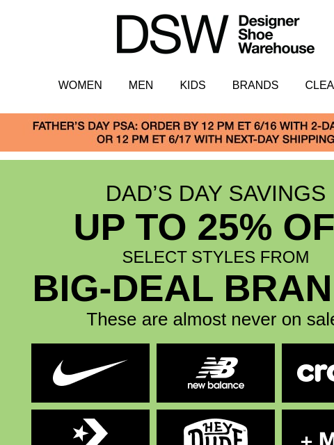 dsw newsletter: Dressy styles from $34.99!