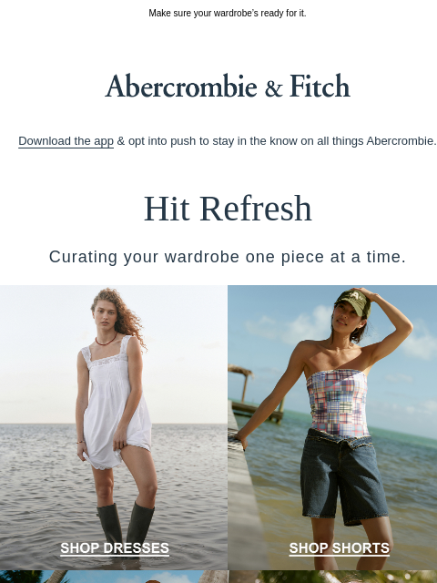 abercrombie newsletter: One week ’til it’s officially summer.