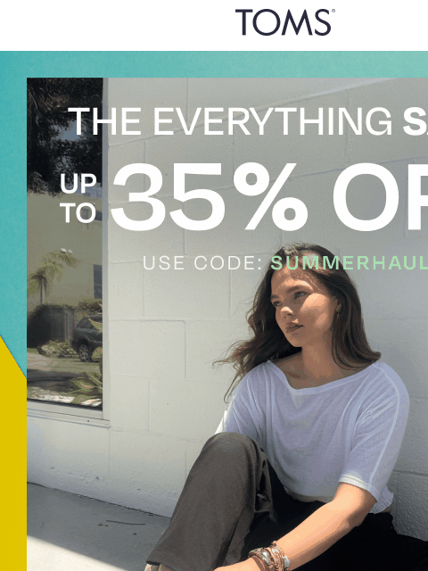 toms newsletter: Up to 35% Off Pairs for Every Occasion ✨