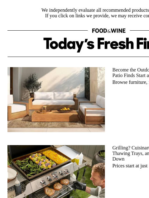 foodandwine newsletter: Grilling? Cuisinart's Reliable Tools Are All Marke...