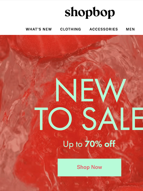 shopbop-mail newsletter: SALE: up to 70% off