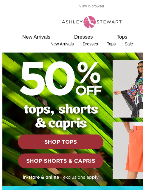 ashleystewart newsletter: Meet your perfect pair this summer