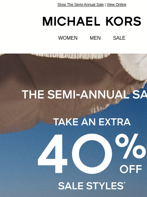 michaelkorsmail newsletter: Sale Has Landed! ⭐ Extra 40% Off Is Yours