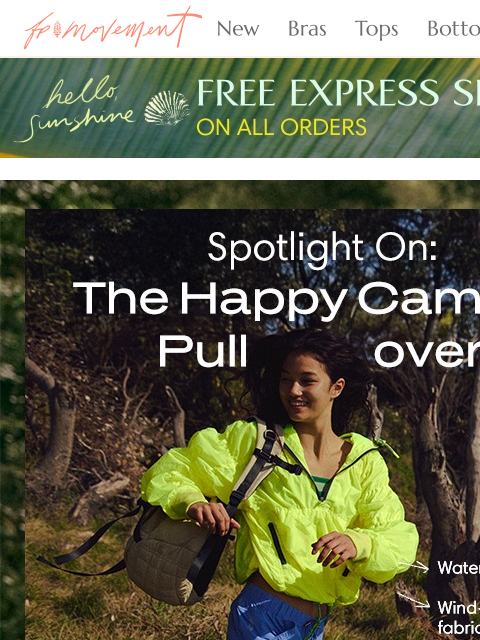 freepeople newsletter: Spotlight On: The Happy Camper Pullover 🏆