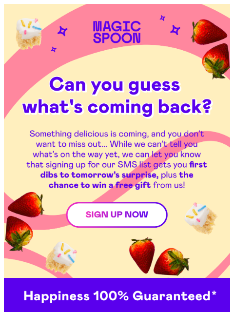 magicspoon newsletter: Two fan favorites are coming back...