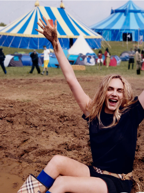 burberry newsletter: Jersey favourites as worn by Cara Delevingne