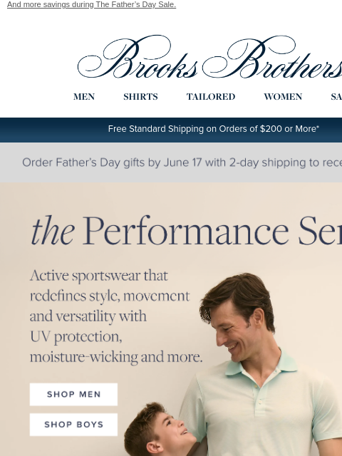 brooksbrothers newsletter: Up to 40% off active style that performs