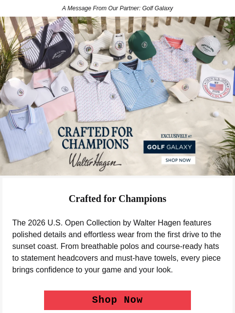 golfdigest newsletter: Explore the limited release