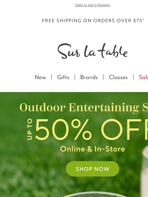 surlatable newsletter: Ready for patio season? We have you covered.