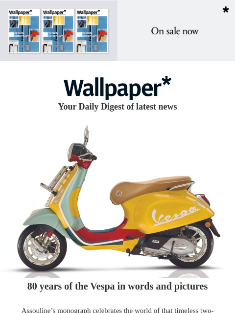 futureplc newsletter: 80 years of Vespa