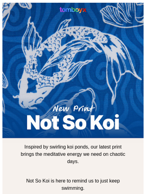 tomboyx newsletter: Our new print brings the chill energy 🌊