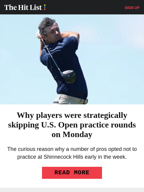 golfdigest newsletter: Bryson testing prototype driver at U.S. Open
