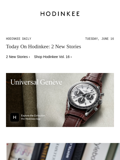 hodinkee newsletter: Hodinkee Daily | 06/16/2026