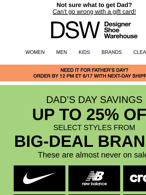 dsw newsletter: Did you see what's on clearance???