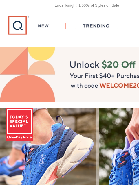 qvcemail newsletter: One-Day Price from Rykä + Get $20 Off