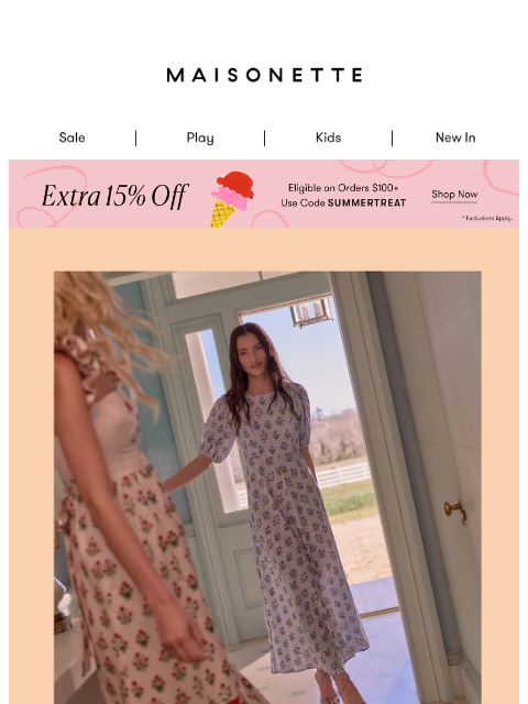 maisonette newsletter: Just In: Something for You, Maman