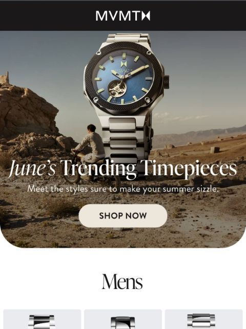 mvmt newsletter: Just In: June’s Trendiest Watches