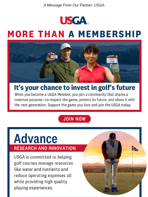 golfdigest newsletter: Support the game you love, join today!