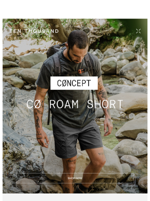 tenthousand newsletter: Just Restocked: CØ Roam + Go Shorts