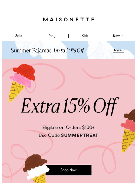maisonette newsletter: Fresh Picks for Summer 🌼 Now on Sale