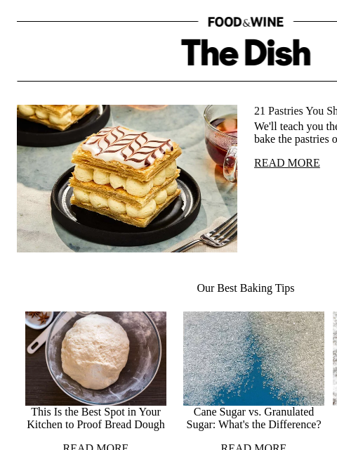 foodandwine newsletter: 21 Pastries You Should Make at Home
