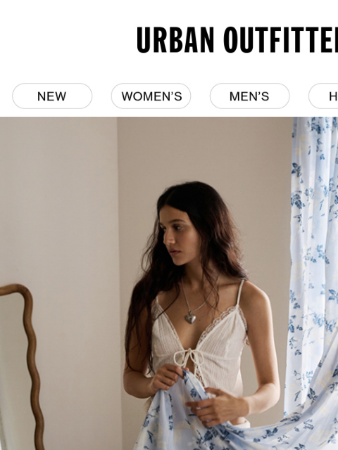 urbanoutfitters newsletter: florals, bows, toile & more 🎀🦢🌼