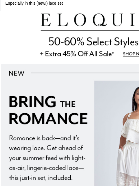eloquii newsletter: You're SUCH a romantic
