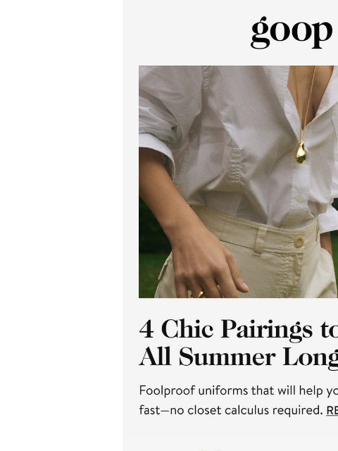 goop newsletter: the Tuesday newsletter
