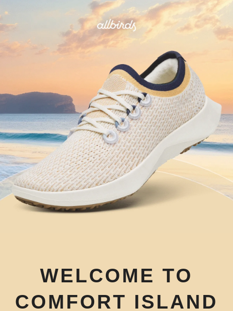 allbirds newsletter: ICYMI: Sandy Hues On Comfy Shoes 🧡💙