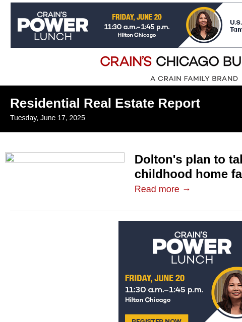 crainalerts newsletter: Conflict builds around Pope Leo's childhood home