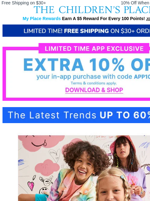 childrensplace newsletter: Camp Style 101 🎨⚾🩰