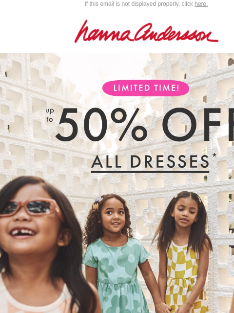 hannaandersson newsletter: Easy, Breezy Summer Dresses 🌞