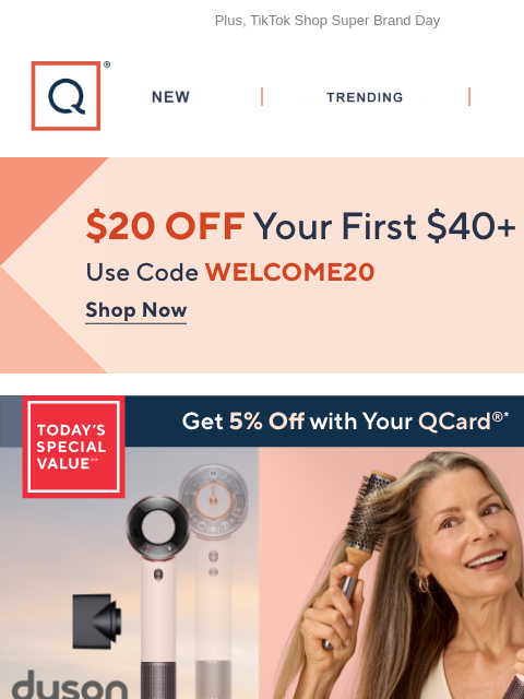 qvcemail newsletter: The Travel-Ready Dyson Dryer