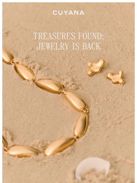 cuyana newsletter: Back in Stock: Jewelry