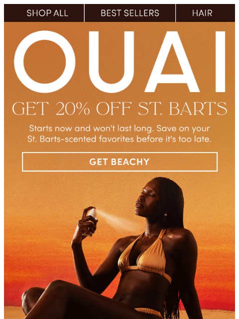 theouai newsletter: Save 20% on a fave fragrance
