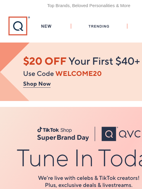 qvcemail newsletter: Today's the Day! TikTok Deals