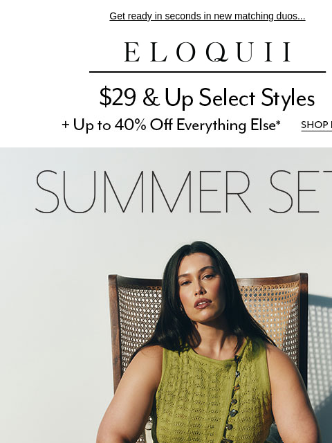 eloquii newsletter: Summer's most *popular* sets