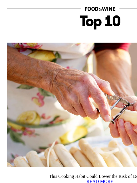 foodandwine newsletter: This Cooking Habit Could Lower the Risk of Dementi...