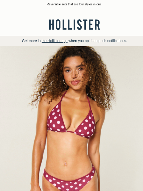 hollisterco newsletter: An overpacker’s dream ☀️🩷🌸