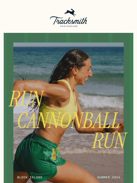 tracksmith newsletter: New Summer Story: Escape to Block Island