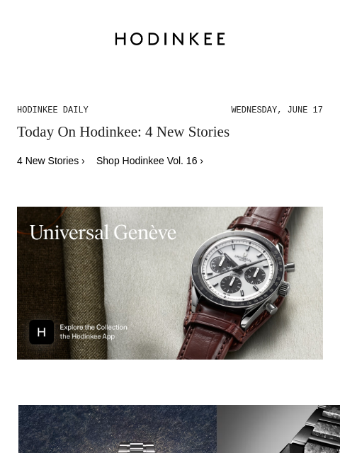hodinkee newsletter: Hodinkee Daily | 06/17/2026