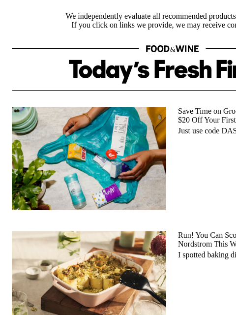 foodandwine newsletter: Run! You Can Score an Extra 25% Off at Nordstrom T...
