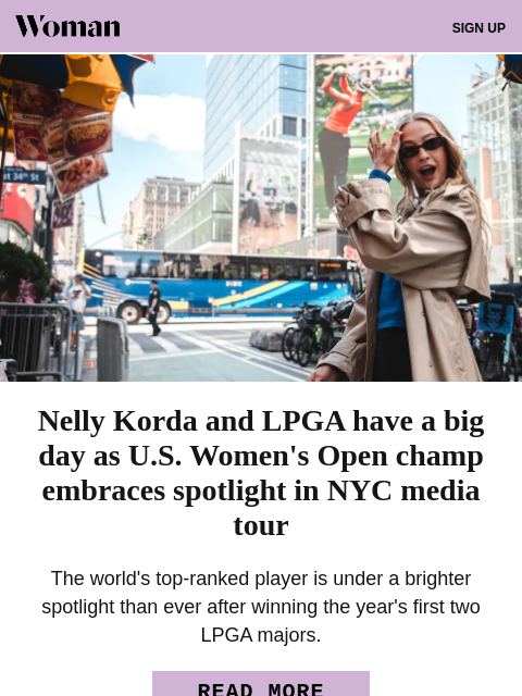 golfdigest newsletter: Inside Nelly Korda's major media tour