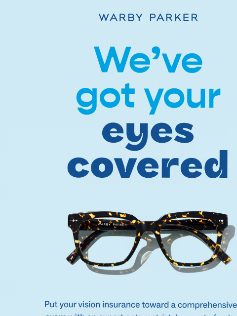 warbyparker newsletter: Expert exams, exceptional savings