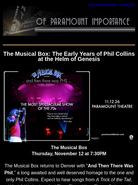 kroenkeentertainment newsletter: Enter To Win: Rene Vaca tickets + New Shows Just A...