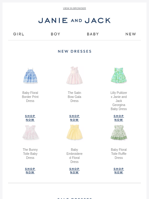 janieandjack newsletter: You'll love these dresses...