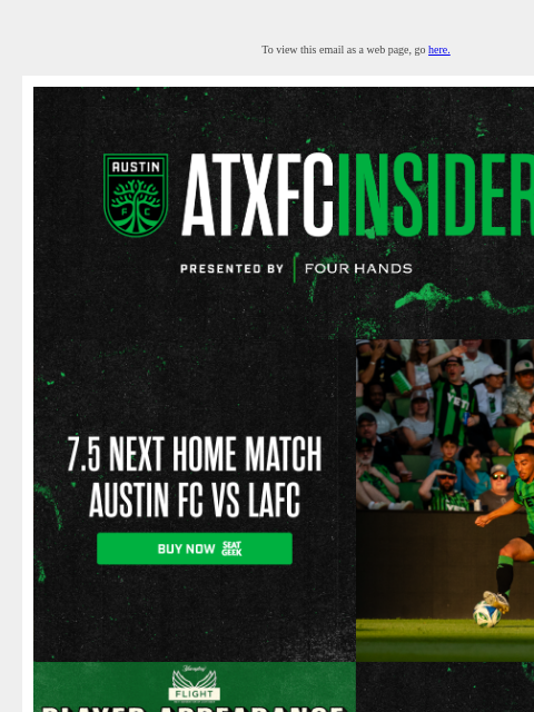 austinfc newsletter: ATXFC Insider: Player Appearance, Sweepstakes & Mo...