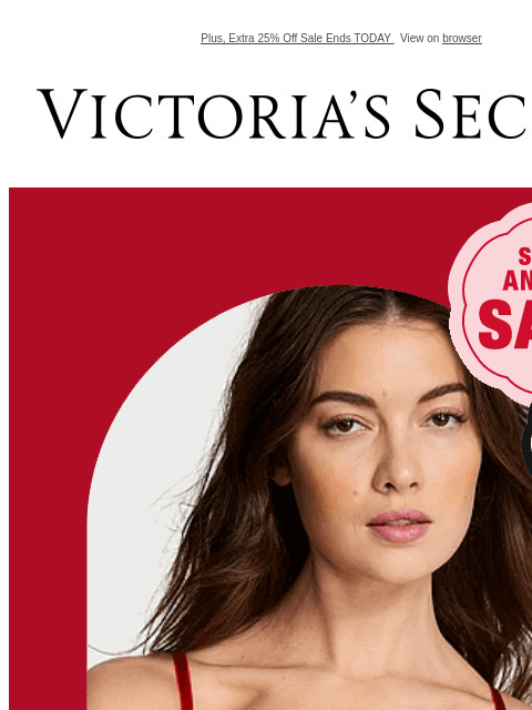 victoriassecret newsletter: Bras from $16.99—Don't Miss It