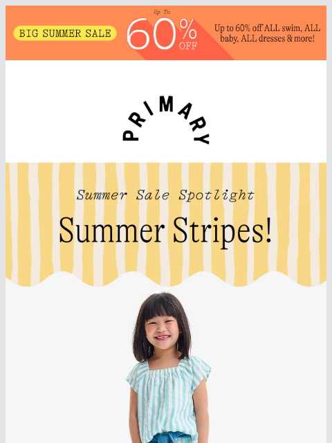 primary newsletter: Show your (summer) stripes! 🦓
